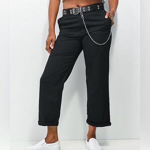 Women’s Dickies worker crop roll hem pants size 5/27